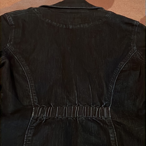 Calvin Klein Stretch denim blazer; dark blue - Picture 6 of 12